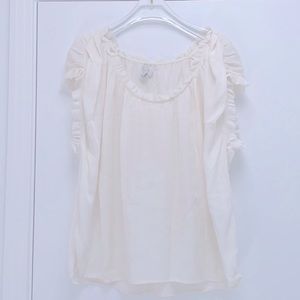 Joie Silk ruffled blouse